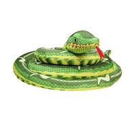 JIAHG Serpent Géant en Peluche Simulation Jouet de Python Réaliste 220cm/280cm Poupée Anaconda Rembourré Moelleux Jouet d'animal Boa Faux Terrible Amusant