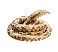 JIAHG Serpent Géant en Peluche Simulation Jouet de Python Réaliste 220cm/280cm Poupée Anaconda Rembourré Moelleux Jouet d'animal Boa Faux Terrible Amusant