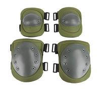 JIAHG Set de Protection Pour Genoux et Coudes Adulte Coussinets de Protection Tactiques Antichoc Set de Genouillère Coudière pour Cyclisme Patinage Planche à Roulettes CS Sport en plein air