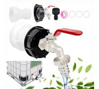 Jiahuade Robinet IBC S60 x 6 Adaptateur cuve 1000L Raccord 3/4