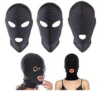 JIAJ 1 Pcs Masque Respirant pour Les Yeux Cosplay Masque À Capuche pour Révéler Les Caractéristiques du Visage (Noir, Style Aléatoire)