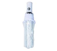 Jiakalamo - Parapluie pliable transparent à ouverture automatique, parapluie léger à 8 baleines, parapluie de voyage coupe-vent pour femmes et filles (blanc)