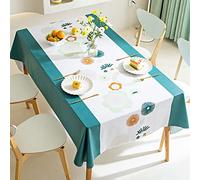JIALIANG Linge de Table 100x160cm Nappe rectangulaire, Nappe Carree PVC, Nappe de Table PVC, Nappe rectangulaire Anti Tache, Nappe Impermeable, Nappe Tache
