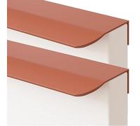 JIALUO0318 Alliage d'aluminium Invisible Poignée Poignee de Meuble Cuisine Poignée Dissimulées Poignées Bouton de Porte Armoire Poignee Orange 2 Pièces (Length 1000mm)