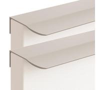 JIALUO0318 Invisible Poignée Alliage d'aluminium Poignee de Meuble Cuisine Poignée Dissimulées Poignées Bouton de Porte Armoire Poignee 2 Pièces (Gris Cachemire,Length 1200mm)