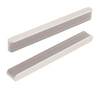 JIALUO0318 Poignée de Porte Alliage d'aluminium Poignee de Meuble Cuisine Poignée Bouton D'armoire Armoire Poignee 2 Pièces (Grey,B Hole Pitch 128mm)