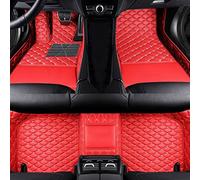 Jialuode Tapis de Sol Voiture Personnalisé pour 99% Voitures, Cuir résistant à l'eau et antidérapant Tous Les Temps, Protection complète du Texte et des Images personnalisés(Rouge)