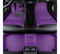 Jialuode Tapis de Sol Voiture Personnalisé pour 99% Voitures, Cuir résistant à l'eau et antidérapant Tous Les Temps, Protection complète du Texte et des Images personnalisés(Pourpre)
