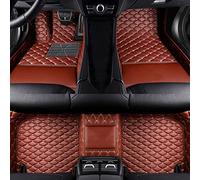 Jialuode Tapis de Sol Voiture Personnalisé pour 99% Voitures, Cuir résistant à l'eau et antidérapant Tous Les Temps, Protection complète du Texte et des Images personnalisés,Brun
