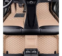Jialuode Tapis de Sol Voiture Personnalisé pour 99% Voitures, Cuir résistant à l'eau et antidérapant Tous Les Temps, Protection complète du Texte et des Images personnalisés(Beige)