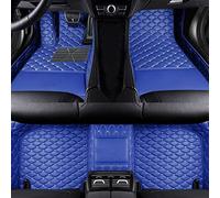 Jialuode Tapis de Sol Voiture Personnalisé pour 99% Voitures, Cuir résistant à l'eau et antidérapant Tous Les Temps, Protection complète du Texte et des Images personnalisés(Bleu)
