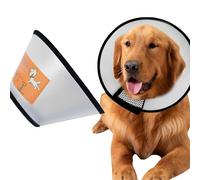 JIAMIAN Collier pour Chien, Cône Anti - Morsure, Cône De Traitement pour Animaux De Compagnie, Cône De Collier pour Animaux De Compagnie, Adapté à Récupération des Plaies (Cou:35-40cm)