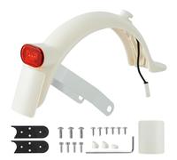 JIAMOEAT Garde-Boue arrière pour Scooter électrique Xiaomi E Roller Mi M365 S1 Pro 2 Blanc Garde-Boue arrière pour Scooter électrique Garde-Boue arrière Kit de Rechange Version améliorée avec Plaque