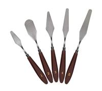 JIAMU Lot de 5 grattoirs à gâteau Crème Petite spatule Patisserie Accessoire pour décoration de gâteaux