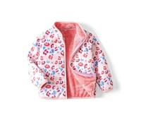 JiAmy Fleece-Jacke pour Enfant, Veste à Capuche pour Fille Garçon Manteaux Chauds à Manches Longues avec Poches Transitions Saisons Léger Vêtements d'Extérieur 2-3 Ans