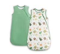 JiAmy Gigoteuse 1,5 TOG Coton 0-24 Mois | Fermeture en J sans Réveiller Bébé, Double Couche Chaude et Légère, Coton pour Peaux Délicates