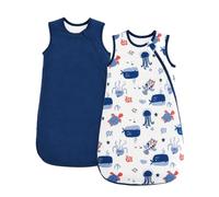 JiAmy Gigoteuse 1,5 TOG Coton 0-24 Mois | Fermeture en J sans Réveiller Bébé, Double Couche Chaude et Légère, Coton pour Peaux Délicates
