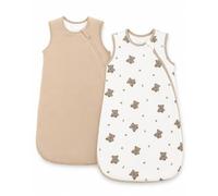JiAmy Gigoteuse en coton pour bébé de 0 à 24 mois, marron, 6-12 Mois