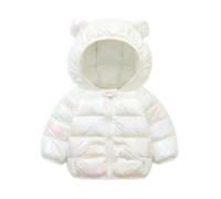 JiAmy Manteau Coupe-Vent pour Enfants, Manteau Matelassé Rembourré pour Tout-Petits Blouson Fille Garçon à Fermeture Éclair Intégrale 2-3 Ans