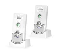 JIAN BOLAND Système d'interphone sans fil 2 voies pour la maison - Interphone vocal portable avec batterie rechargeable de 2000 mAh - Systèmes d'interphone longue portée de 1000 m pour la maison