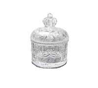 Jian1004 Beurrier, Beurrier avec couvercle, pot à bonbons rond en verre for la cuisine, conteneurs de rangement multifonctionnels bureau