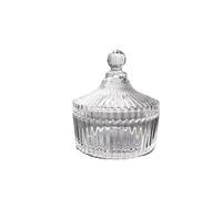 Jian1004 Beurrier, Beurrier en verre, pot à bonbons rayures claires, for Vase de cuisine, boîte bijoux