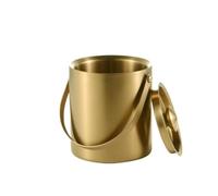 JIANBOHAIRS 3 Liter Stainless Steel Ice Bucket for Parties with Lid,Champagne Wine Drink Container for Wine, Drinks, Bar, Beverage Cooler(Gold)