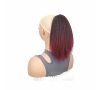 JIANBOHAIRS Drawstring Ponytail for Women Synthetic Thick Straight Clip in Hairpieces 10 inch Daily Wear(1Bbug)