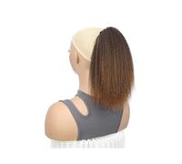 JIANBOHAIRS Drawstring Ponytail for Women Synthetic Thick Straight Clip in Hairpieces 10 inch Daily Wear(1B30)