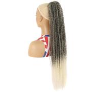 JIANBOHAIRS Extension de cheveux de queue de cheval bou de 32 pouces de long, Extensions de cheveux de queue de cheval de cordon de pince synthétique for les femmes Daily Wear(1BT613)