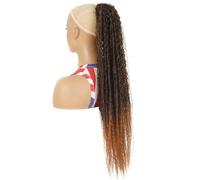 JIANBOHAIRS Extension de cheveux de queue de cheval bou de 32 pouces de long, Extensions de cheveux de queue de cheval de cordon de pince synthétique for les femmes Daily Wear(1BT30)