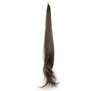JIANBOHAIRS Extension De Queue Cheval À Clip 81 Cm For Femme, Lisse En Cheveux Synthétiques Enrouler Autour La Tête For Un Usage Quotidien Daily Wear(Mixed Brown)