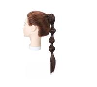 JIANBOHAIRS Extension De Queue Cheval Synthétique Griffes Bulles 18 Pouces, Postiche Longue Et Droite La Mode, Accessoires for Cheveux Femmes Daily Wear(Medium brown)