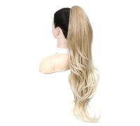 JIANBOHAIRS Extension de queue de cheval à pince à griffes de 26 pouces for femmes, extensions de cheveux ondulés bouclés et ondulés Daily Wear(T27C-613)