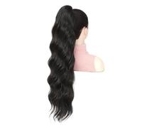 JIANBOHAIRS Extension de queue de cheval avec cordon de serrage de 28 pouces for femmes, extensions de cheveux synthétiques longues queues de poney ondulées for un usage quotidien Daily Wear(#2)
