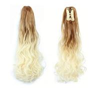 JIANBOHAIRS Extension Queue De Cheval Ondulée À Clipser, 55 Cm De Long, Bouclée, For Femme, Postiche Naturelle, Queue De Cheval Duveteuse, For Mariage, Usage Quotidien Daily Wear(27T613)