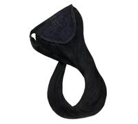JIANBOHAIRS Extensions De Queue De Cheval À Clipser De Couleur Unie, 100% Cheveux Brésiliens Remy À La Machine, Queue De Cheval, Cheveux Humains Daily Wear(Natural Black,18inches 80g)