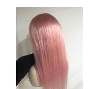 JIANBOHAIRS Perruques roses en dentelle transparente HD 13x4, cheveux naturels, sans colle, for femmes noires for Thinning Hair(30inch)