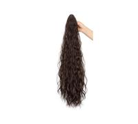 JIANBOHAIRS Ponytail Extension Claw 26" Curly Pony Tail Clip in Claw Hair Extensions Fluffy Natural Looking Synthetic Hairpiece for Women Daily Wear(4)