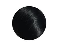 JIANBOHAIRS Queue de cheval raide et frisée avec cordon de serrage, 25 à 65 cm, for femmes, extensions de cheveux brésiliens vierges à clips. Daily Wear(Jet Black,16inches)