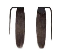 JIANBOHAIRS Queues de cheval brunes à clipser de 40 à 65 cm (16 à 26 pouces) en cheveux vierges brésiliens Daily Wear(20inches)