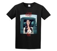 JIANBRAND Lana Del Rey Lust for Life T-Shirt Men Casual Tees Black L