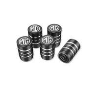 JIANDONG 5 Pièces Bouchon Valve Pneu Voiture pour MG Comet Ev 2023-2025, Bouchons de Valve de Pneu Bouchons de Valve en Aluminium Cache Poussière