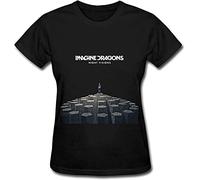 JIANG82LEI suzu Women's Imagine Dragons Night Visions T-Shirt- BlackBlack T-Shirts à Manches Courtes(Small)