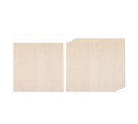 Jiangbered 10 Planches de Bois Brut, Idéales pour Le Travail du Bois, La Construction de Maquettes, La Réalisation de Maisons Miniatures, Les Cours de Modélisme, 100mmx100mmx1mm