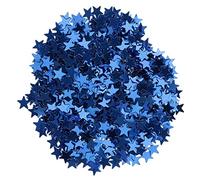 Jiangbered Confettis de Table en Forme D'étoile (15 G) pour Noël, Les Mariages et Les Anniversaires, Bleu, 6mm
