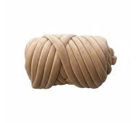 Jiangbered Diy Fil Chenille Tube Tricot Polyester Velours Facile à Travailler Lavable en Machine Convient pour Débutant Artisanat Décoration Maison Tapis Sol Coussin Lit Animal, Khaki, 250G