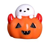Jiangbered Figurine Halloween Décoration Miniature Sculpture Résine Artisanale Statuette de Collection Ornement Fantaisie Adaptée à La Décoration Intérieure Joue, Fantôme de citrouille