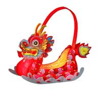 Jiangbered Kit Créatif à Faire Soi-même pour Fabriquer Une Boîte de Rangement pour La Fête des Bateaux-Dragons (pour Tous Les âges), Rouge