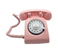 Jiangbered Livre Audio, Téléphone Rétro Interactif, Enregistreur de, Machine à Penser En Polypropylène, Idéal pour Les Fêtes, Rose